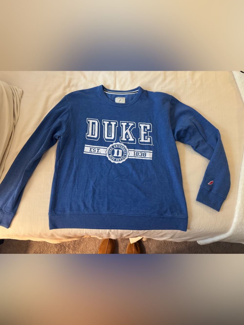League Blue Duke Graphic Crewneck Sweatshirt